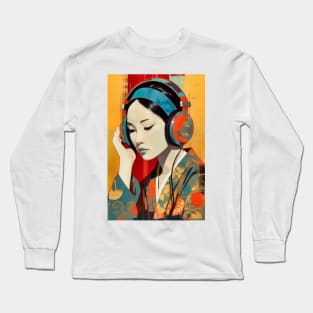 Asian American AAPI Asian Woman Music Lover Long Sleeve T-Shirt